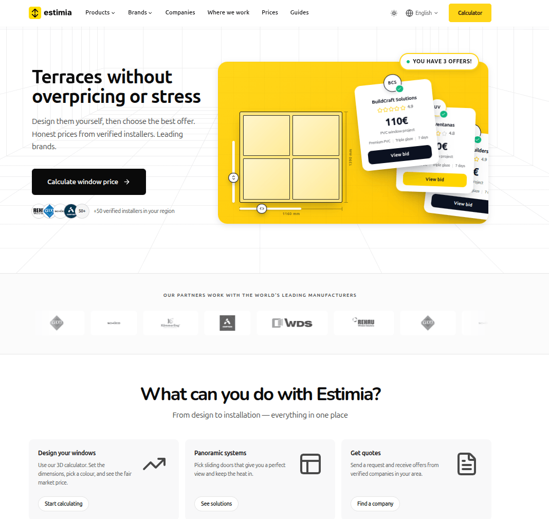 Estimia: Precios honestos de ventanas para toda España